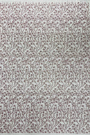 Small Glitter Flower Fabric - Light Lilac - Shimmer Glitter Flower Design on Mesh Lace By The Yard