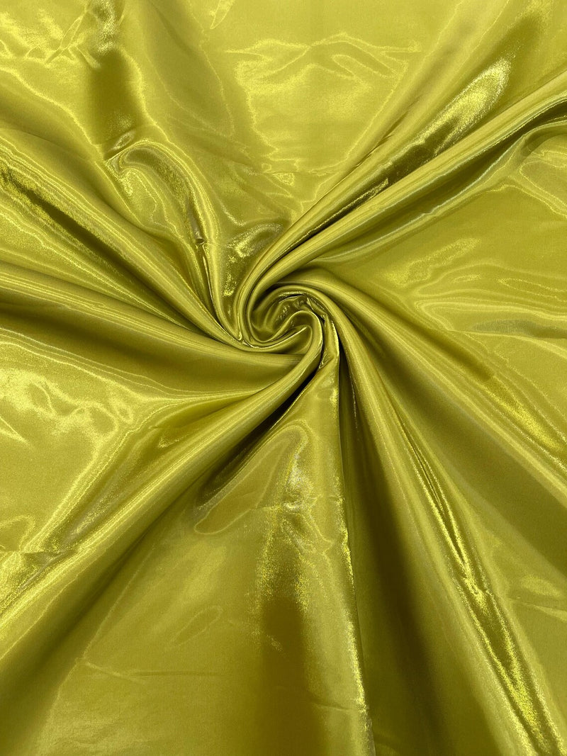 60" Crystal Liquid Satin Fabric - Water Shine Ultra Glossy Shimmer Reflective Bridal Satin Fabric By Yard