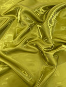 60" Crystal Liquid Satin Fabric - Water Shine Ultra Glossy Shimmer Reflective Bridal Satin Fabric By Yard