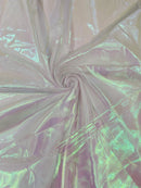 Pearl Iridescent Sheer Organza - Light Pink - 58" Organza Fabric for Fashion, Crafts, Decor By Yard