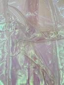Pearl Iridescent Sheer Organza - Light Pink - 58" Organza Fabric for Fashion, Crafts, Decor By Yard
