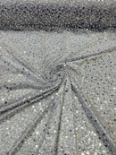 Pearl Sequins Heavy Fabric - Lilac - Heavy Duty Handmade Embroidery Lace Sequins By Yard