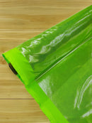 60" Metallic Foil Fabric - Lime Green - 4 Way Stretch Spandex Foggy Foil Shiny Metallic Fabric by Yard