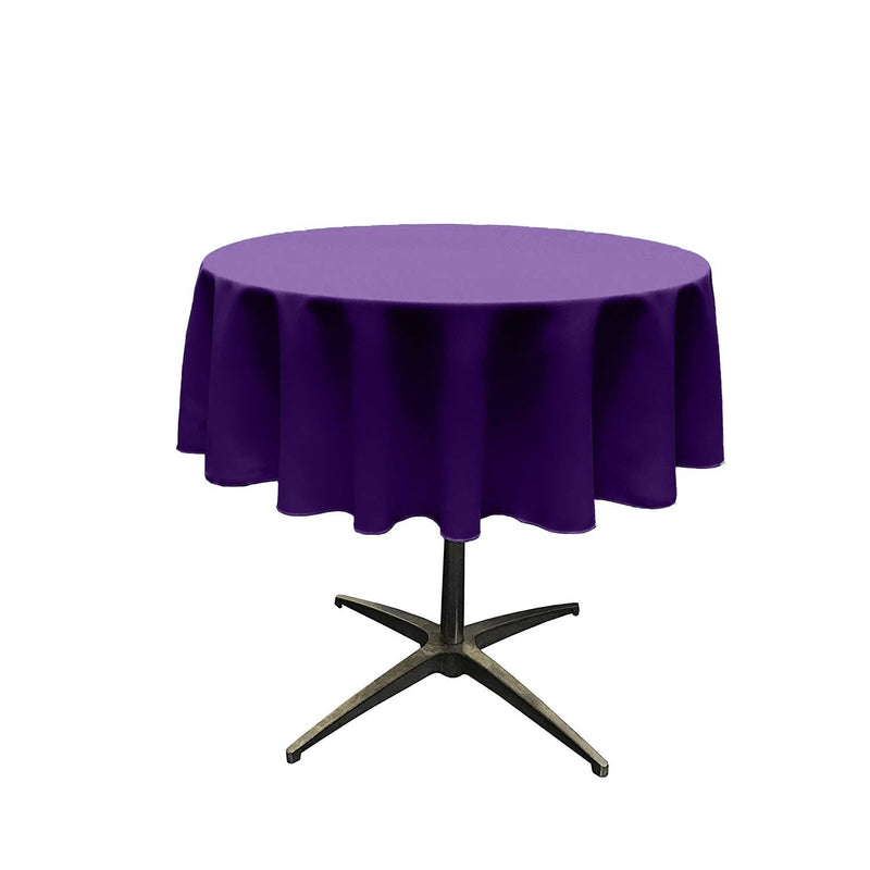 54" Solid Round Tablecloth - Round Table Cover for Event Decor, Party Tables, Available in Different Sizes