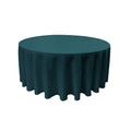 120" Solid Round Drape Tablecloth - 3 Part Stitched Round Full Table Cover Available in Different Sizes (84 Colors)