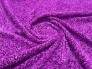 58/60" Velvet Sequins Stretch Fabric - Magenta - Velvet Sequins 2 Way Stretch Sold By Yard