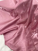 60" Crystal Liquid Satin Fabric - Water Shine Ultra Glossy Shimmer Reflective Bridal Satin Fabric By Yard