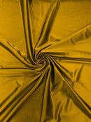 60" Shiny Heavy Satin Fabric - Mustard - Stretch Satin Shiny Heavy Fabric Sold By Yard