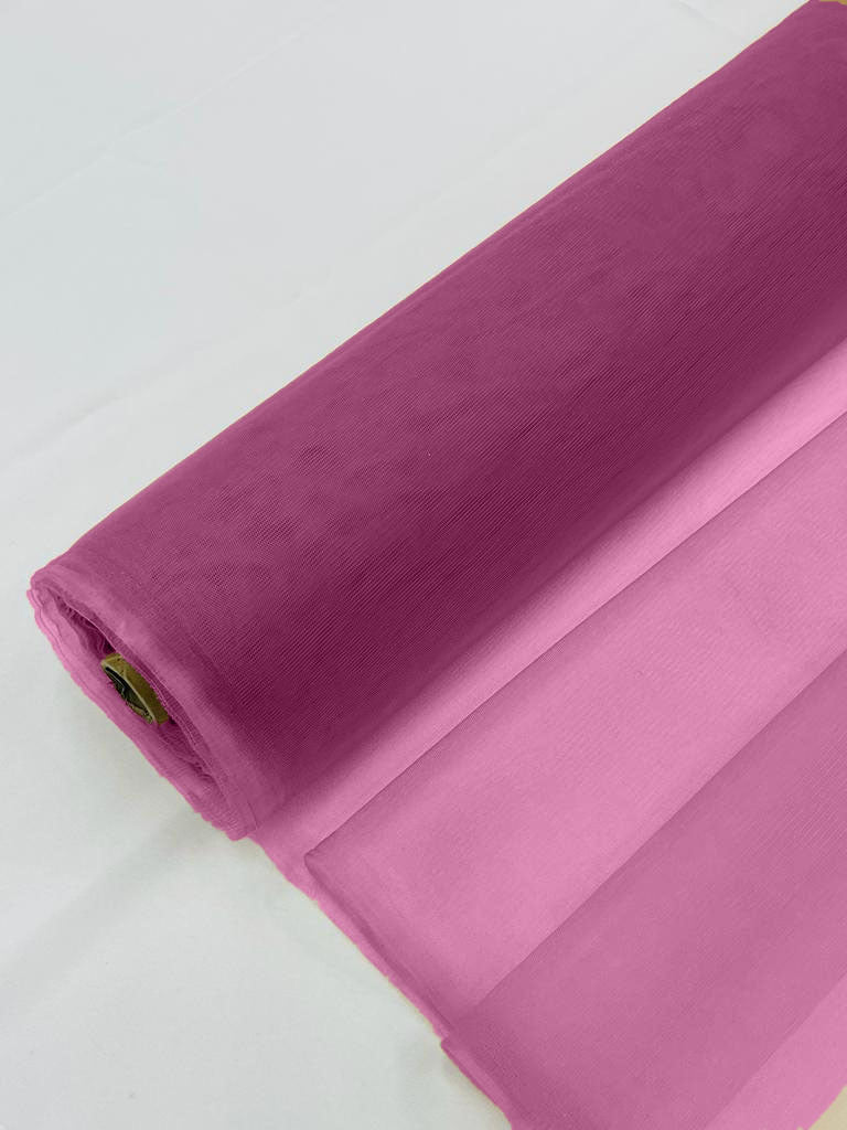 Illusion Mesh Fabric - Magenta - 60" Illusion Mesh Sheer Fabric Sold By The Yard