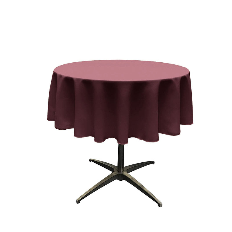 48" Solid Round Tablecloth - Round Table Cover for Event Decor, Party Tables, Available in Different Sizes