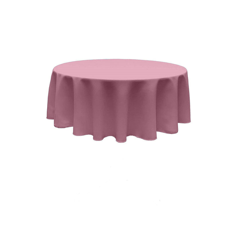 84" Solid Round Tablecloth - Different Sizes Round Full Table Cover Available in Different Colors