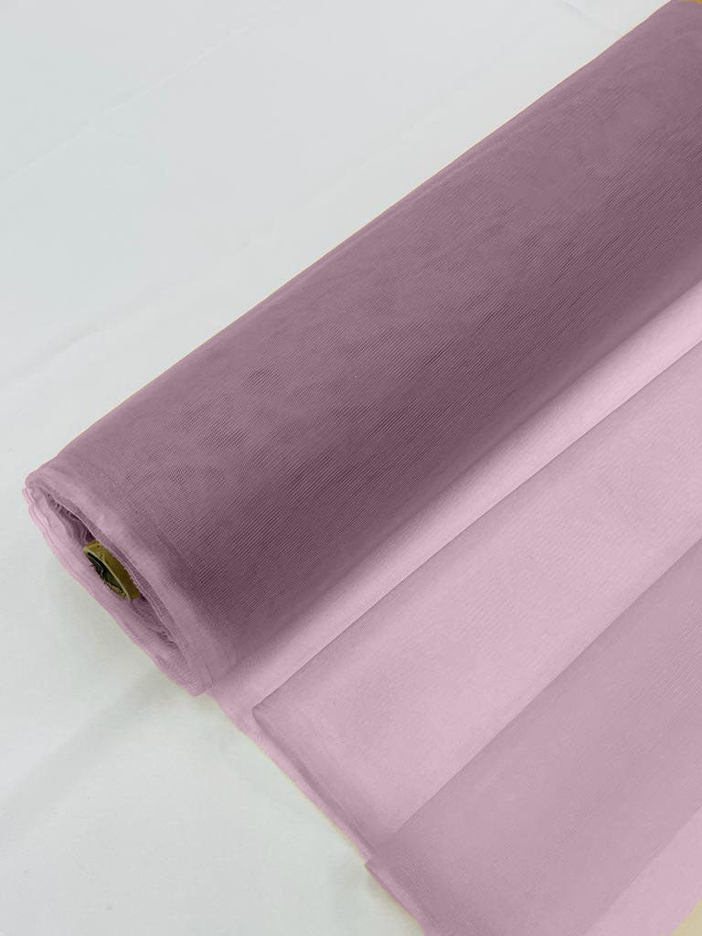 Illusion Mesh Fabric - Mauve - 60" Illusion Mesh Sheer Fabric Sold By The Yard