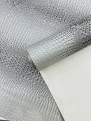 Gator 3D Embossed Vinyl Fabric Faux Fake Leather Vinyl Fabric, Embossed Crocodile Fabric By The Yard Upholstery Purses Shoes