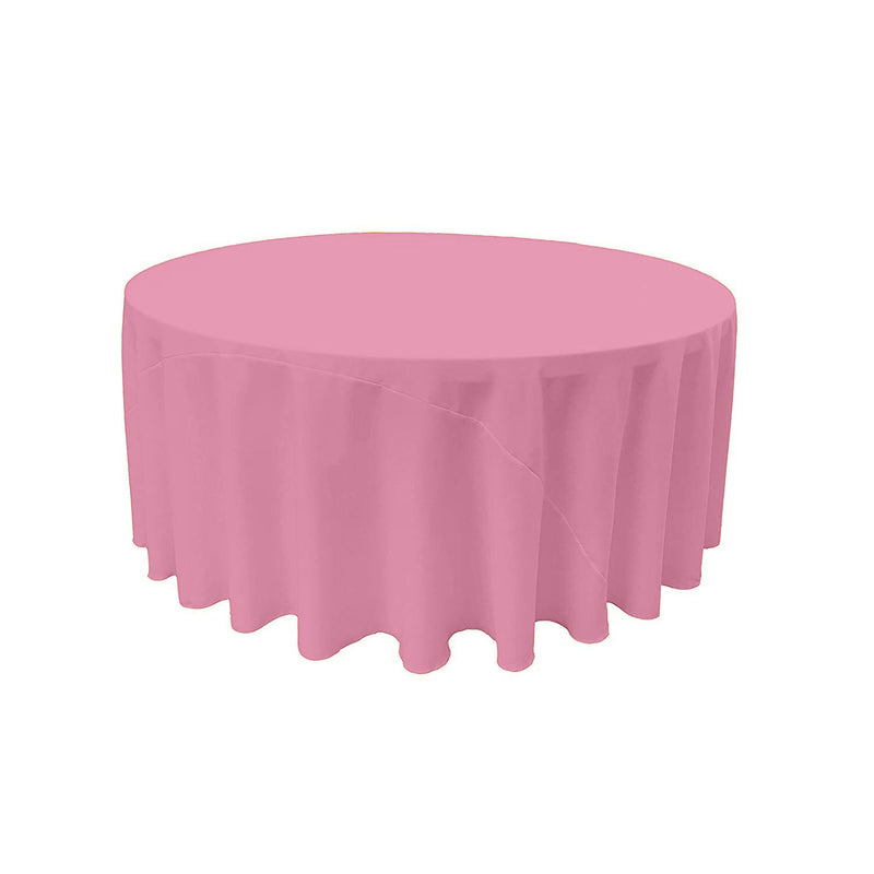 72" Solid Round Drape Tablecloth - 3 Part Stitched Round Full Table Cover Available in Different Sizes (84 Colors)