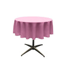 54" Solid Round Tablecloth - Round Table Cover for Event Decor, Party Tables, Available in Different Sizes