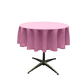 51" Solid Round Tablecloth - Round Table Cover for Event Decor, Party Tables, Available in Different Sizes