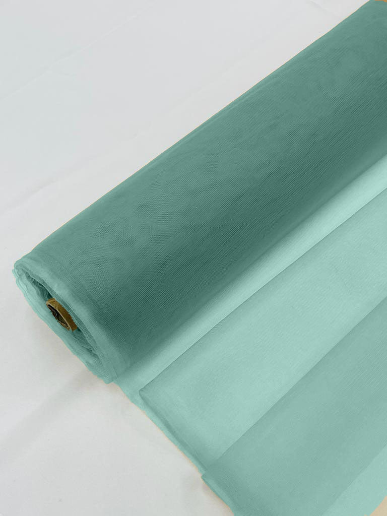 Illusion Mesh Fabric - Mint - 60" Illusion Mesh Sheer Fabric Sold By The Yard
