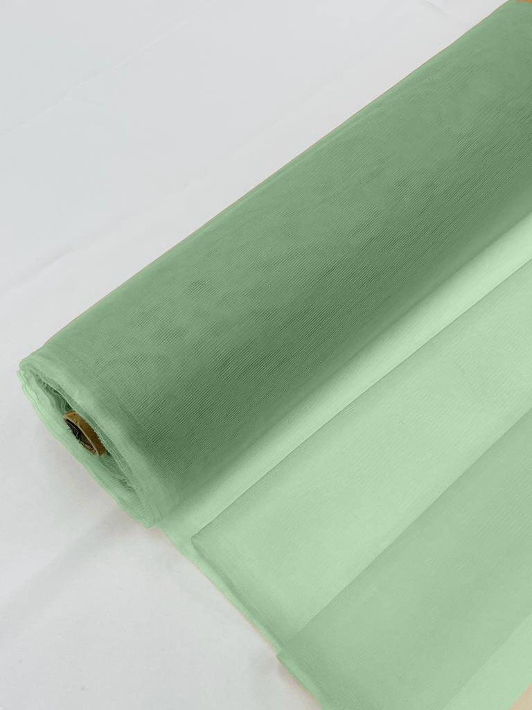 Illusion Mesh Fabric - Mint Green - 60" Illusion Mesh Sheer Fabric Sold By The Yard
