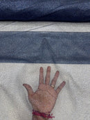 Glitter Lace Mesh Fabric - Navy Blue - Shimmer Glitter Dot Design on Mesh Lace By Yard