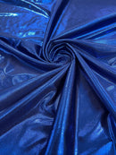 Mystique Spandex Foil Fabric - Navy Blue - Nylon/Spandex Iridescent Foggy Foil Fabric  4 Way Stretch 58/60" By Yard
