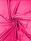 60" Shiny Heavy Satin Fabric - Neon Hot Pink - Stretch Satin Shiny Heavy Fabric Sold By Yard