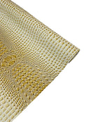 New Faux Gator Print Vinyl Fabric - High Quality Faux Animal Skin Vinyl Sold by Yard