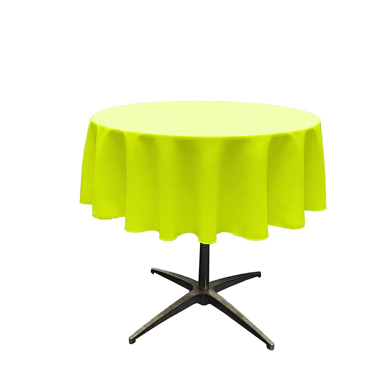 51" Solid Round Tablecloth - Round Table Cover for Event Decor, Party Tables, Available in Different Sizes