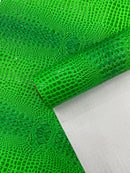 Gator 3D Embossed Vinyl Fabric Faux Fake Leather Vinyl Fabric, Embossed Crocodile Fabric By The Yard Upholstery Purses Shoes