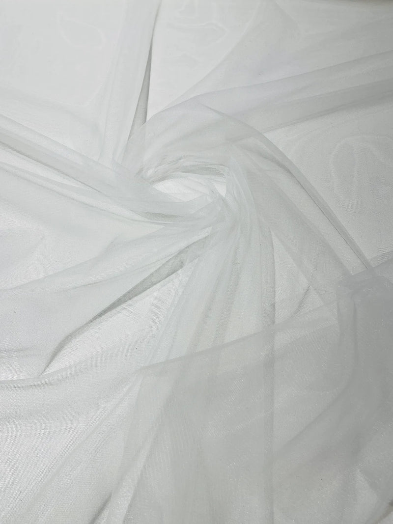 Illusion Mesh Fabric - Off-White - 60" Illusion Mesh Sheer Fabric Sold By The Yard