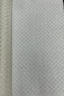 Diamond Net Bead Fabric - Off-White - Geometric Embroidery Beaded Sequins Fabric Sold By The Yard
