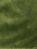 Soft Minky Faux Fur 3.mm Fabric - Olive Green - 60" Soft Minky Blanket Fabric by the Yard