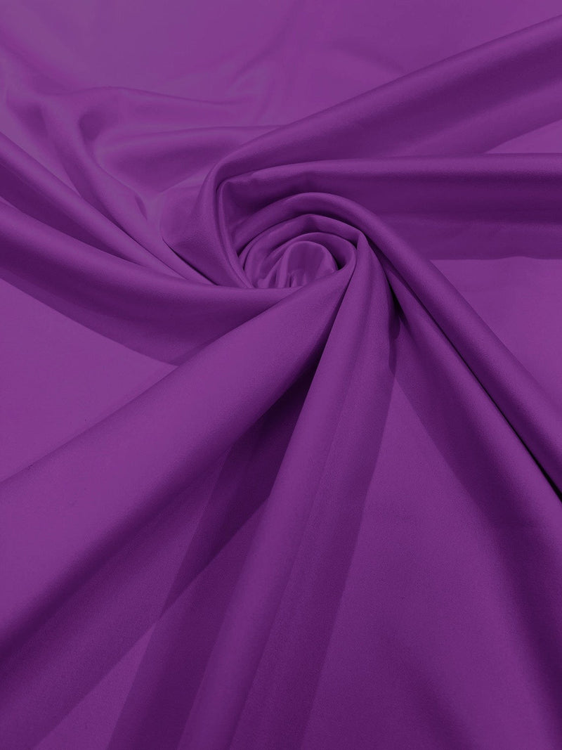 Matte L'Amour Stretch Satin - Orchid - Stretch Satin Fabric For Bridal, Prom Dress Sold By Yard