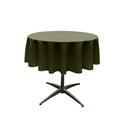 51" Solid Round Tablecloth - Round Table Cover for Event Decor, Party Tables, Available in Different Sizes