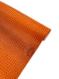 Gator 3D Embossed Vinyl Fabric Faux Fake Leather Vinyl Fabric, Embossed Crocodile Fabric By The Yard Upholstery Purses Shoes