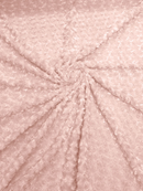 Minky Rose Swirl Fabric - Peach - 58" Blossom Ball Rosebud Plush Fur Soft Fabric By YardMinky Rose Swirl Fabric -  - 58" Blossom Ball Rosebud Plush Fur Soft Fabric By Yard