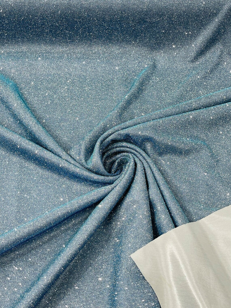 Shimmer Glitter Fabric - Periwinkle - Luxury Sparkle Stretch Solid Fabric Sold By Yard