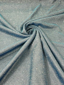 Shimmer Glitter Fabric - Periwinkle - Luxury Sparkle Stretch Solid Fabric Sold By Yard