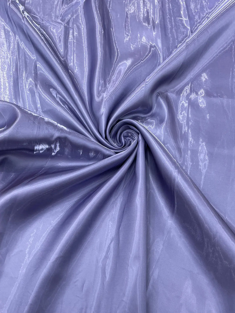 60" Crystal Liquid Satin Fabric - Water Shine Ultra Glossy Shimmer Reflective Bridal Satin Fabric By Yard