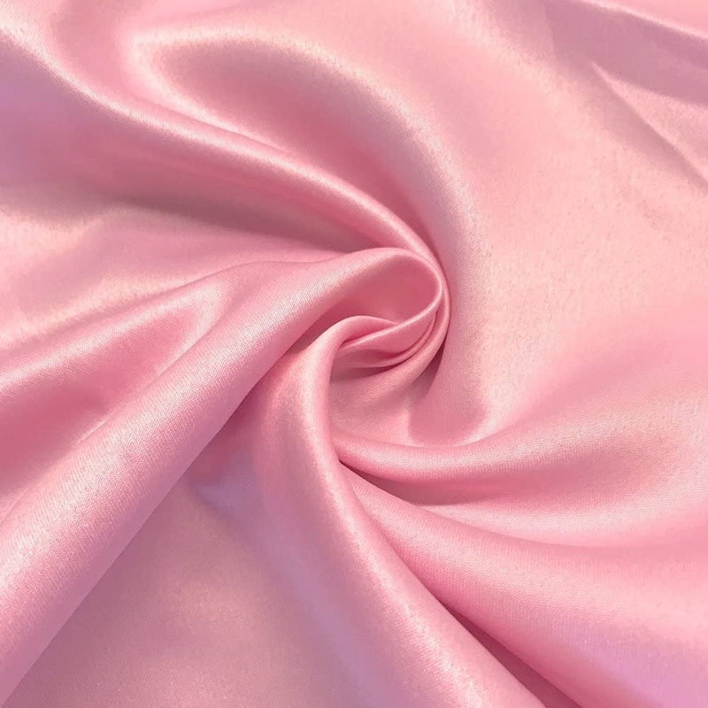 Matte L'Amour Satin - Pink - (Peau de Soie) Duchess Fabric For Bridal, Bridesmaid Dress By Yard