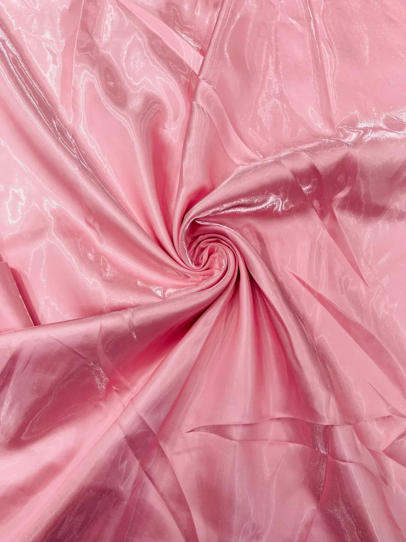 60" Crystal Liquid Satin Fabric - Water Shine Ultra Glossy Shimmer Reflective Bridal Satin Fabric By Yard