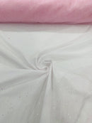 Sparkle Tulle Glitter Fabric - Pink - Tulle Fabric with Sparkle Glitter Sold By Yard