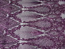 Triangle Pattern Sequins - Plum - 4 Way Stretch Fabric Sequins Geometric Design  By Yard