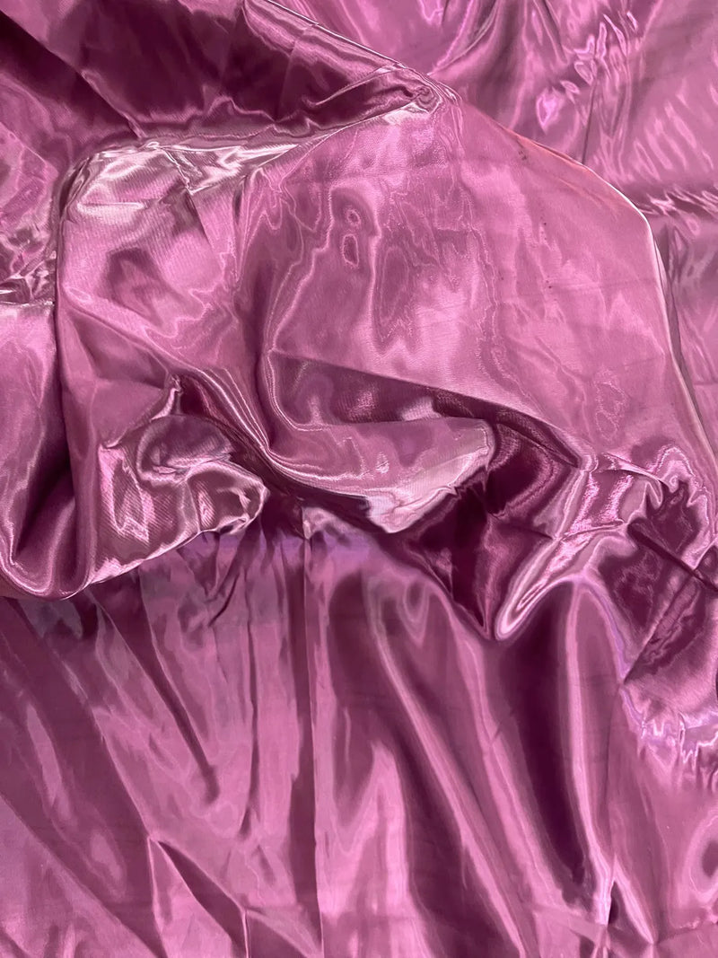 60" Crystal Liquid Satin Fabric - Water Shine Ultra Glossy Shimmer Reflective Bridal Satin Fabric By Yard