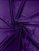 60" Shiny Heavy Satin Fabric - Purple - Stretch Satin Shiny Heavy Fabric Sold By Yard