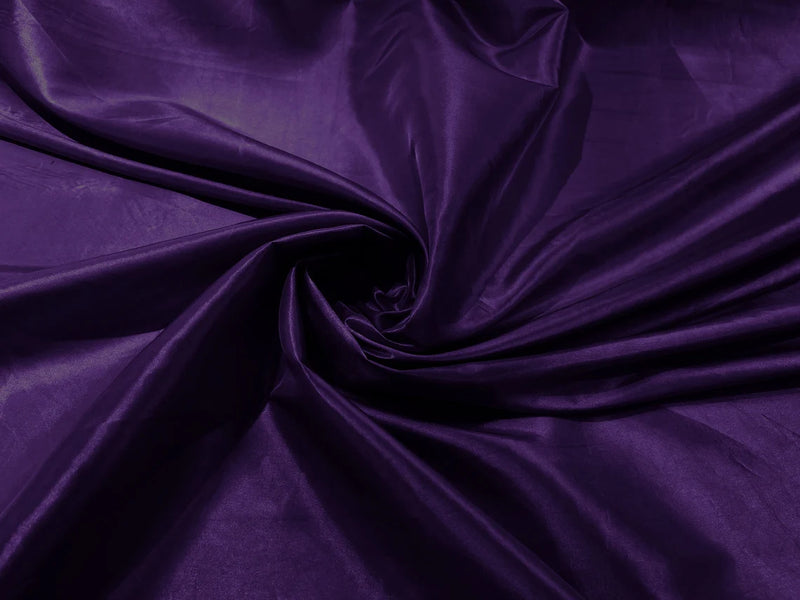 Solid Taffeta Fabric - Purple - 58" Taffeta Fabric for Crafts, Dresses, Costumes Sold by Yard