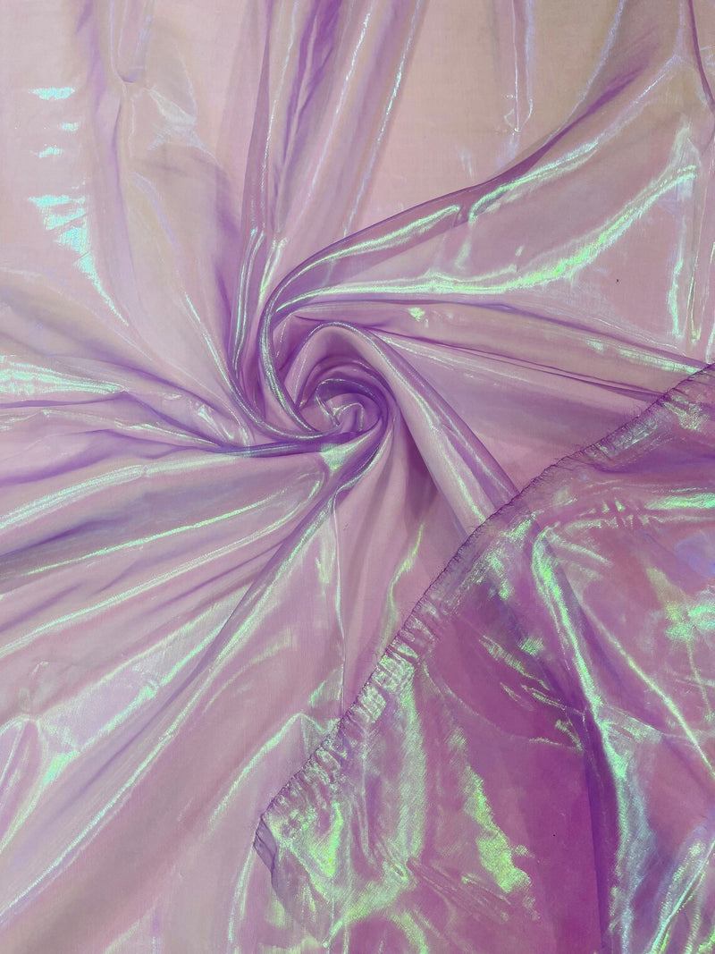 Pearl Iridescent Sheer Organza - Purple - 58