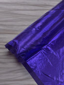 60" Metallic Foil Fabric - Purple - 4 Way Stretch Spandex Foggy Foil Shiny Metallic Fabric by Yard