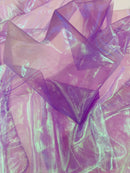 Pearl Iridescent Sheer Organza - Purple - 58" Organza Fabric for Fashion, Crafts, Decor By Yard