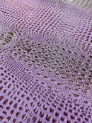 Faux Gator Print Vinyl Fabric - Purple - High Quality Faux Animal Skin Vinyl Sold by Yard