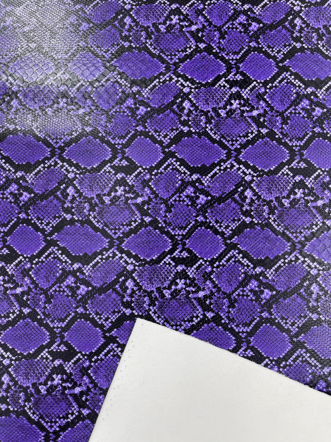 Python Snake Print Vinyl Fabric - Purple - Faux Animal Snake Print Vin